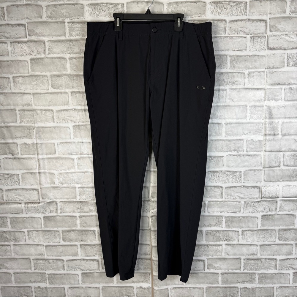 Oakley Take Pro 2.0 Golf Pants Mens 36 x30 Black Regular Fit Performance Stretch
